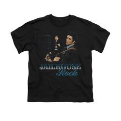 Elvis Presley Shirt Kids Jailhouse Rock Inmate Black T-Shirt
