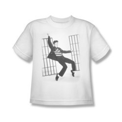 Elvis Presley Shirt Kids Jailhouse Rock White T-Shirt