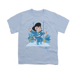 Elvis Presley Shirt Kids Jailhouse Rocker Light Blue T-Shirt