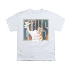 Elvis Presley Shirt Kids Knockout White T-Shirt