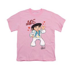 Elvis Presley Shirt Kids Lil E Pink T-Shirt