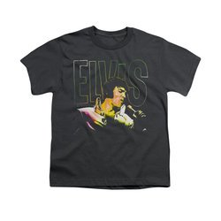 Elvis Presley Shirt Kids Multicolored Charcoal T-Shirt