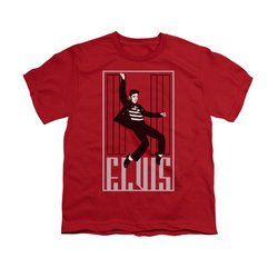 Elvis Presley Shirt Kids One Jailhouse Red T-Shirt