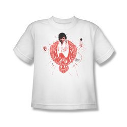 Elvis Presley Shirt Kids Red Pheonix White T-Shirt
