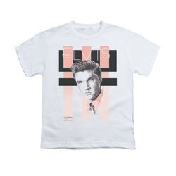 Elvis Presley Shirt Kids Retro White T-Shirt