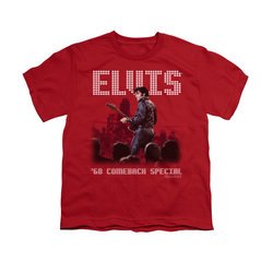 Elvis Presley Shirt Kids Return Of The King Red T-Shirt