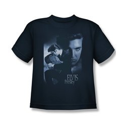 Elvis Presley Shirt Kids Reverent Navy T-Shirt