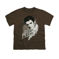 Elvis Presley Shirt Kids Rugged Brown T-Shirt