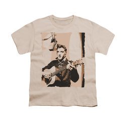 Elvis Presley Shirt Kids Sepia Studio Cream T-Shirt