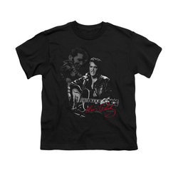 Elvis Presley Shirt Kids Show Stopper Black T-Shirt