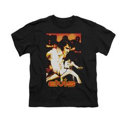 Elvis Presley Shirt Kids Showman Black T-Shirt