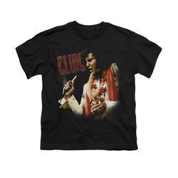 Elvis Presley Shirt Kids Soulful Black T-Shirt