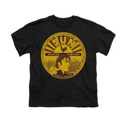 Elvis Presley Shirt Kids Sun Records Full Logo Black T-Shirt
