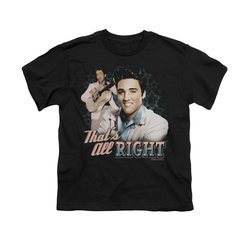 Elvis Presley Shirt Kids That's All Right Black T-Shirt