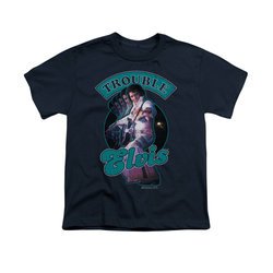 Elvis Presley Shirt Kids Total Trouble Soundtrack Navy T-Shirt