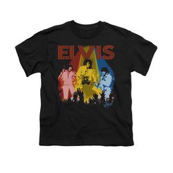Elvis Presley Shirt Kids Vegas Remembered Black T-Shirt