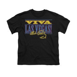 Elvis Presley Shirt Kids Viva Las Vegas Black T-Shirt