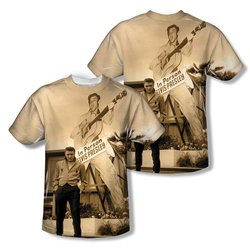 Elvis Presley Shirt Larger Than Life Sublimation Shirt Front/Back Print