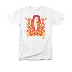 Elvis Presley Shirt Latest Flame White T-Shirt