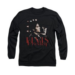 Elvis Presley Shirt Memories Long Sleeve Black Tee T-Shirt