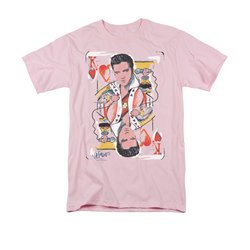 Elvis Presley Shirt Of Hearts Pink T-Shirt