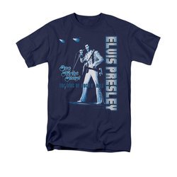 Elvis Presley Shirt One Night Only Navy T-Shirt