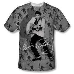 Elvis Presley Shirt Rockin All Over Sublimation Shirt