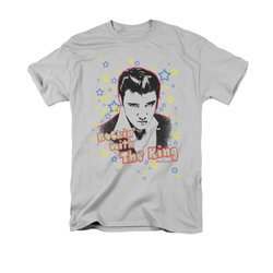 Elvis Presley Shirt Rockin With Silver T-Shirt