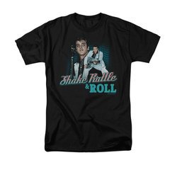 Elvis Presley Shirt Shake Rattle And Roll Black T-Shirt