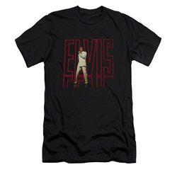 Elvis Presley Shirt Slim Fit 68 Album Black T-Shirt