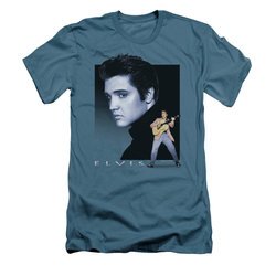 Elvis Presley Shirt Slim Fit Blue Rocker Slate T-Shirt
