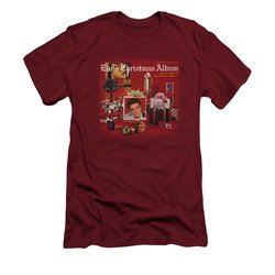 Elvis Presley Shirt Slim Fit Christmas Album Cardinal T-Shirt