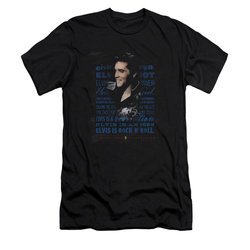 Elvis Presley Shirt Slim Fit Icon Black T-Shirt
