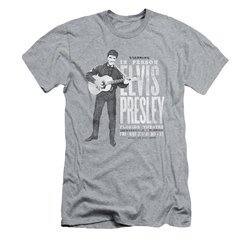 Elvis Presley Shirt Slim Fit In Person Athletic Heather T-Shirt