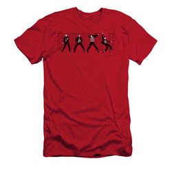 Elvis Presley Shirt Slim Fit Jailhouse Rock Red T-Shirt