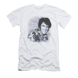 Elvis Presley Shirt Slim Fit Lonesome Tonight White T-Shirt