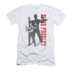 Elvis Presley Shirt Slim Fit Look No Hands White T-Shirt