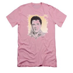 Elvis Presley Shirt Slim Fit Matinee Idol Pink T-Shirt