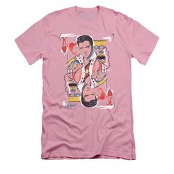 Elvis Presley Shirt Slim Fit Of Hearts Pink T-Shirt