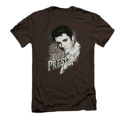 Elvis Presley Shirt Slim Fit Rugged Brown T-Shirt