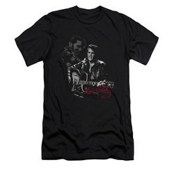 Elvis Presley Shirt Slim Fit Show Stopper Black T-Shirt