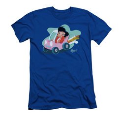 Elvis Presley Shirt Slim Fit Speedway Royal Blue T-Shirt