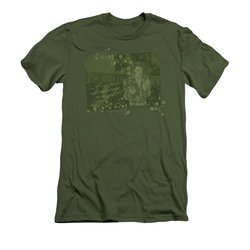 Elvis Presley Shirt Slim Fit That 70's Military Green T-Shirt