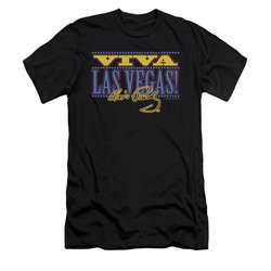 Elvis Presley Shirt Slim Fit Viva Las Vegas Black T-Shirt