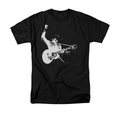 Elvis Presley Shirt Strum That Guitar Black T-Shirt