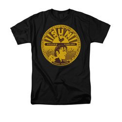 Elvis Presley Shirt Sun Records Full Logo Black T-Shirt