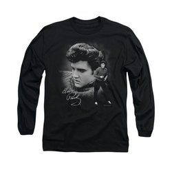 Elvis Presley Shirt Sweater Long Sleeve Black Tee T-Shirt