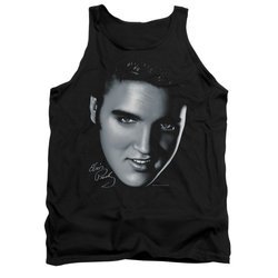 Elvis Presley Shirt Tank Top Big Face Black Tanktop