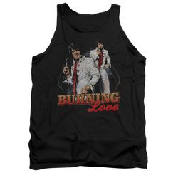 Elvis Presley Shirt Tank Top Burning Love Black Tanktop