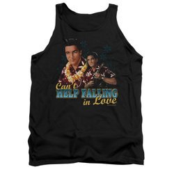 Elvis Presley Shirt Tank Top Can't Help Falling Black Tanktop